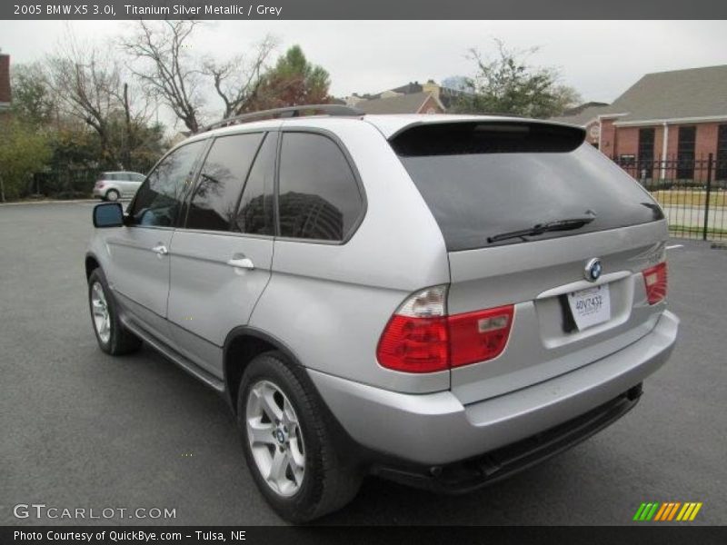 Titanium Silver Metallic / Grey 2005 BMW X5 3.0i