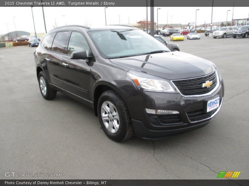 Tungsten Metallic / Ebony 2015 Chevrolet Traverse LS AWD