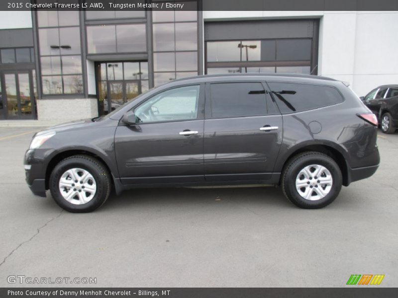 Tungsten Metallic / Ebony 2015 Chevrolet Traverse LS AWD