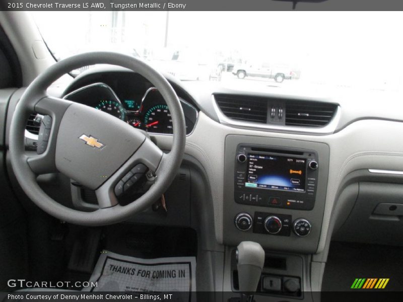 Tungsten Metallic / Ebony 2015 Chevrolet Traverse LS AWD