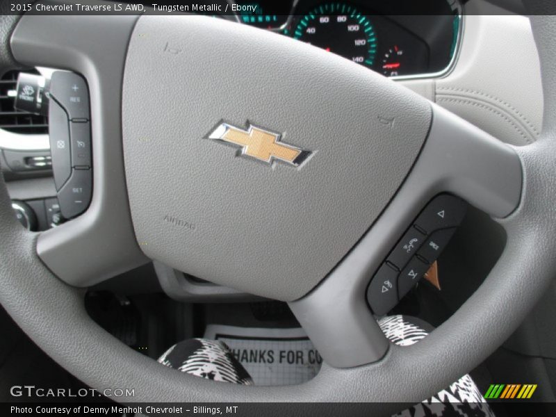 Tungsten Metallic / Ebony 2015 Chevrolet Traverse LS AWD