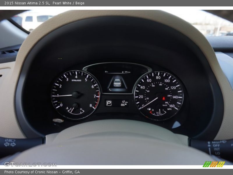 Pearl White / Beige 2015 Nissan Altima 2.5 SL