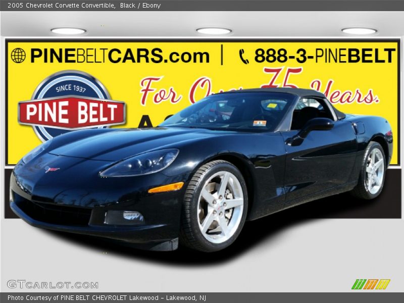 Black / Ebony 2005 Chevrolet Corvette Convertible