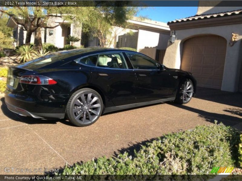 Sierra Black / Black 2012 Tesla Model S