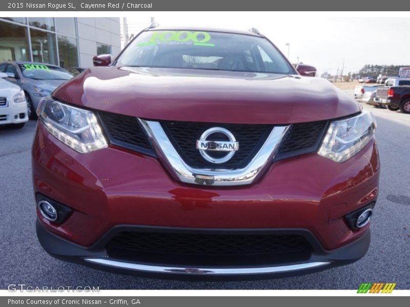 Cayenne Red / Charcoal 2015 Nissan Rogue SL