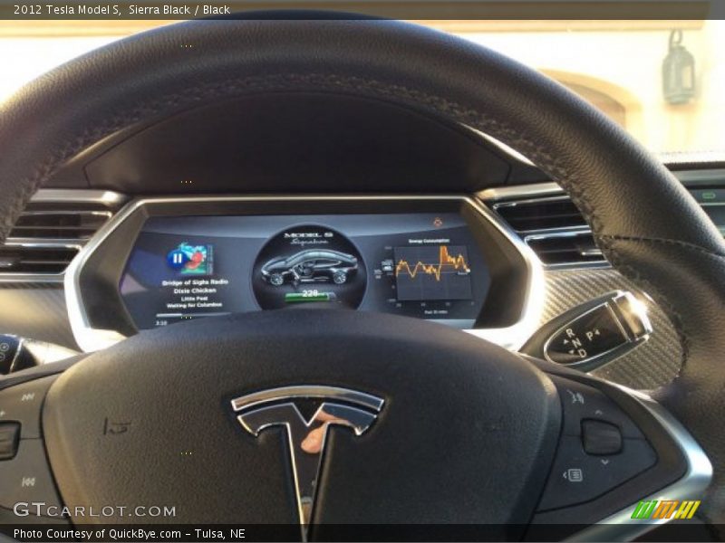 Sierra Black / Black 2012 Tesla Model S