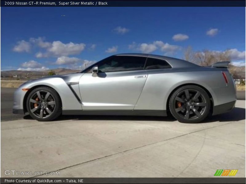 Super Silver Metallic / Black 2009 Nissan GT-R Premium