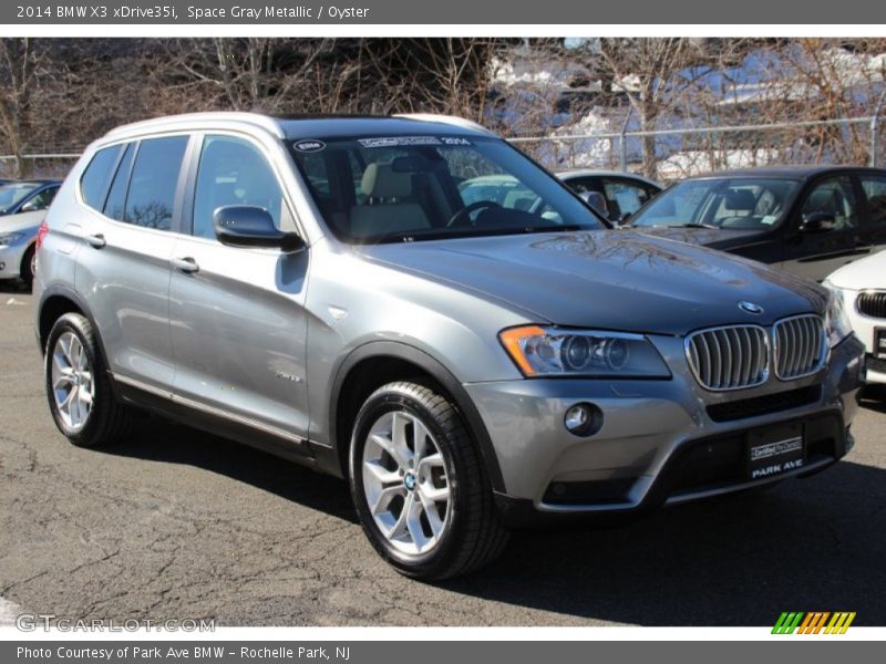 Space Gray Metallic / Oyster 2014 BMW X3 xDrive35i