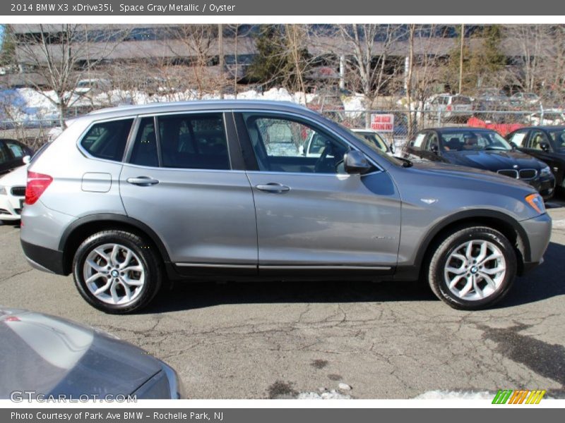 Space Gray Metallic / Oyster 2014 BMW X3 xDrive35i