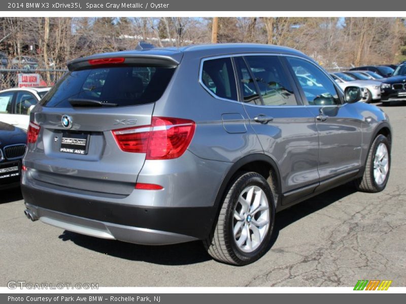 Space Gray Metallic / Oyster 2014 BMW X3 xDrive35i