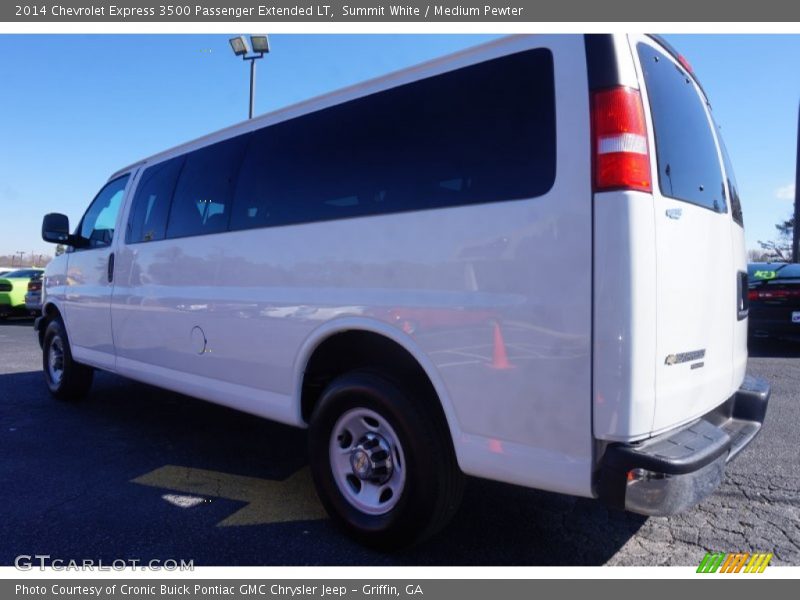 Summit White / Medium Pewter 2014 Chevrolet Express 3500 Passenger Extended LT