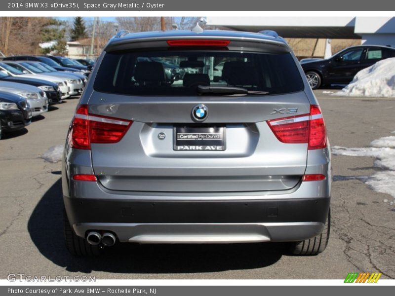 Space Gray Metallic / Oyster 2014 BMW X3 xDrive35i