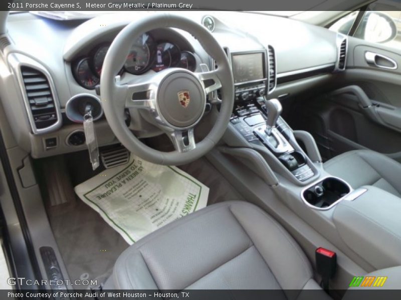  2011 Cayenne S Platinum Grey Interior