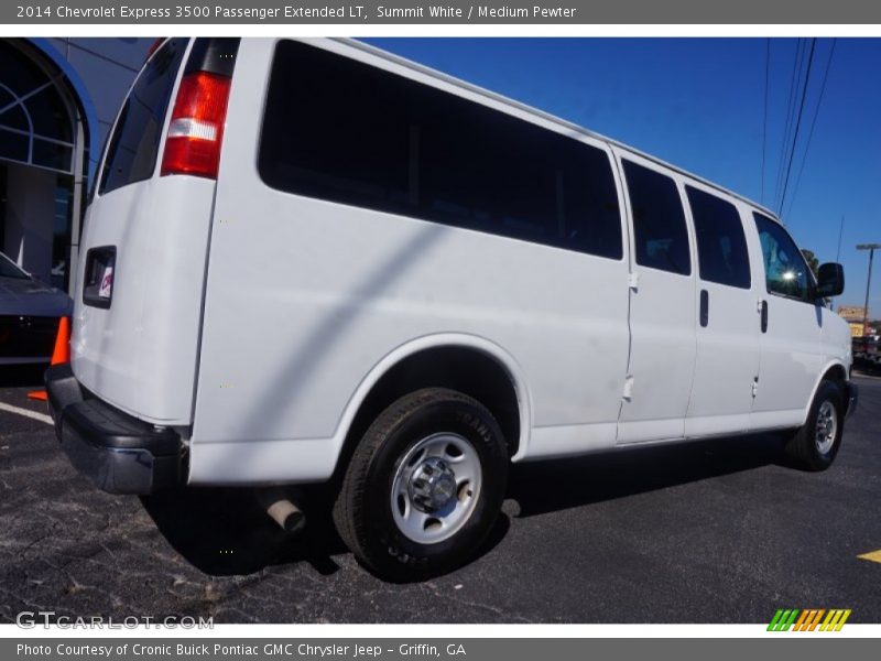 Summit White / Medium Pewter 2014 Chevrolet Express 3500 Passenger Extended LT