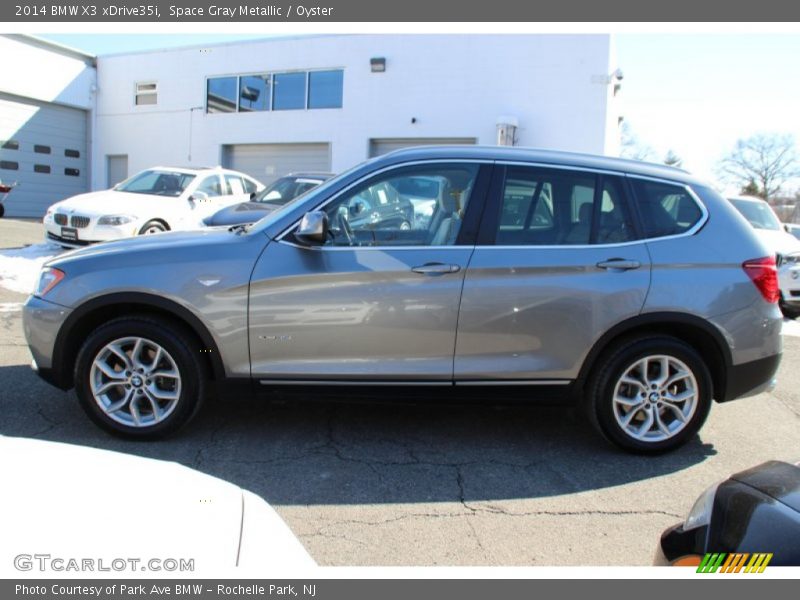 Space Gray Metallic / Oyster 2014 BMW X3 xDrive35i