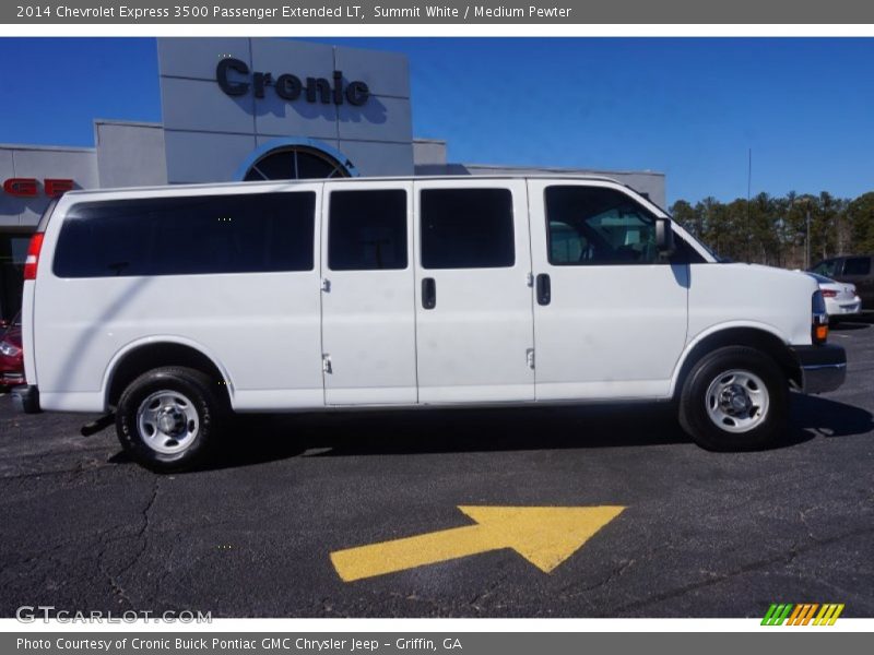 Summit White / Medium Pewter 2014 Chevrolet Express 3500 Passenger Extended LT