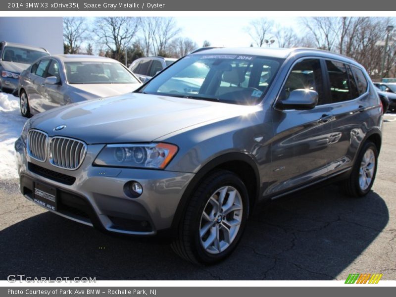 Space Gray Metallic / Oyster 2014 BMW X3 xDrive35i