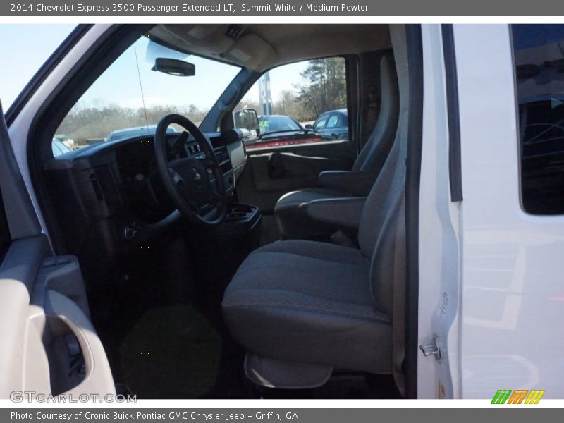Summit White / Medium Pewter 2014 Chevrolet Express 3500 Passenger Extended LT