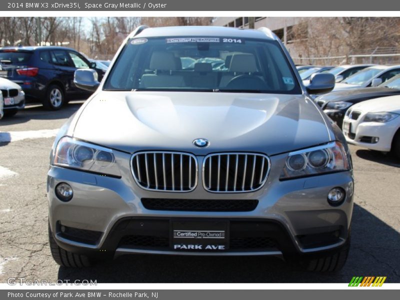 Space Gray Metallic / Oyster 2014 BMW X3 xDrive35i