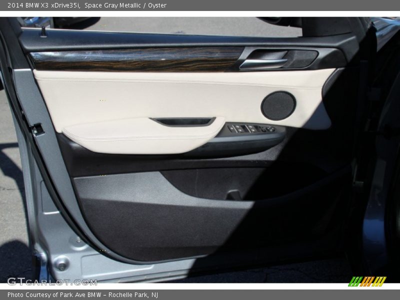 Space Gray Metallic / Oyster 2014 BMW X3 xDrive35i