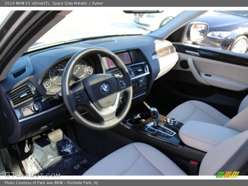 Space Gray Metallic / Oyster 2014 BMW X3 xDrive35i
