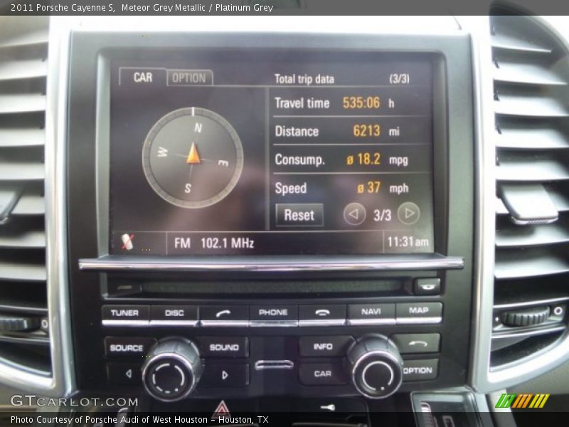 Meteor Grey Metallic / Platinum Grey 2011 Porsche Cayenne S