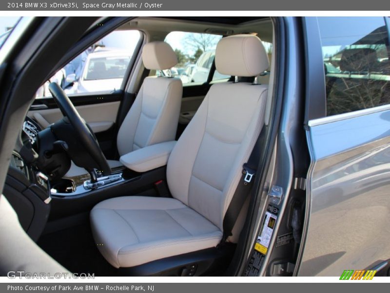 Space Gray Metallic / Oyster 2014 BMW X3 xDrive35i
