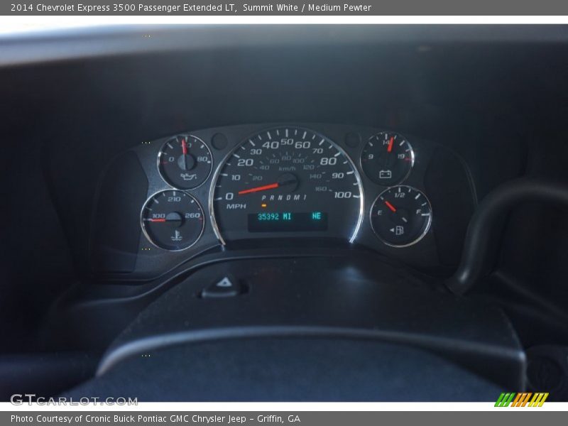 Summit White / Medium Pewter 2014 Chevrolet Express 3500 Passenger Extended LT