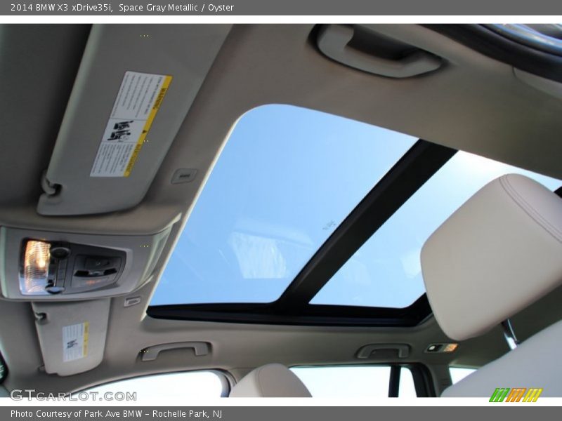 Space Gray Metallic / Oyster 2014 BMW X3 xDrive35i