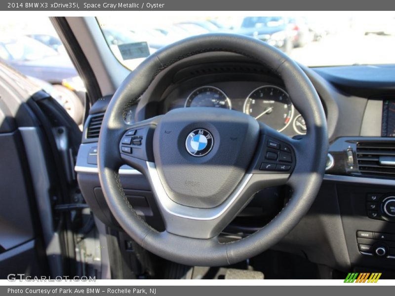 Space Gray Metallic / Oyster 2014 BMW X3 xDrive35i