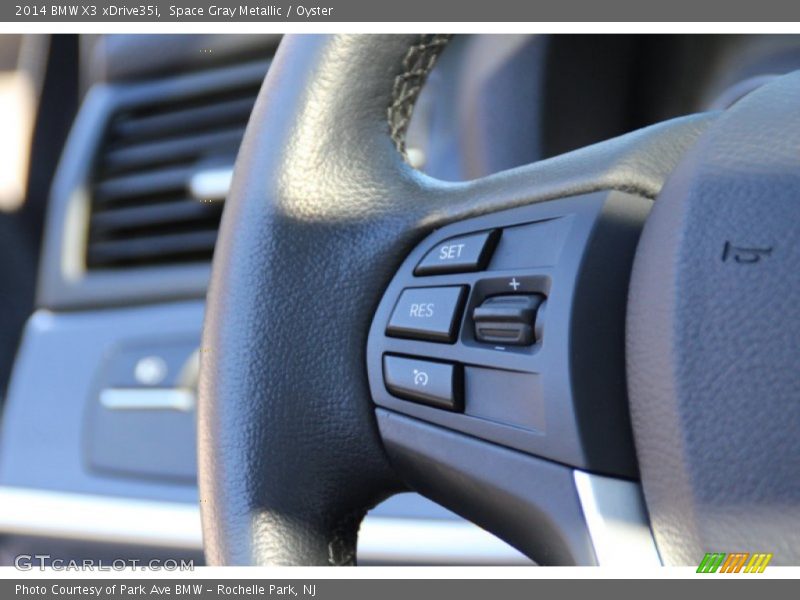 Space Gray Metallic / Oyster 2014 BMW X3 xDrive35i