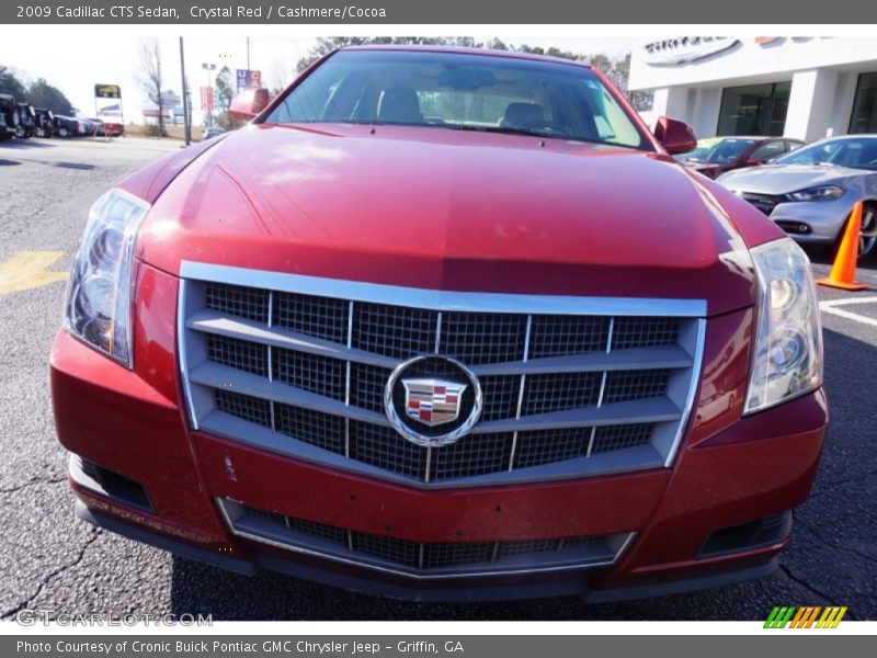 Crystal Red / Cashmere/Cocoa 2009 Cadillac CTS Sedan