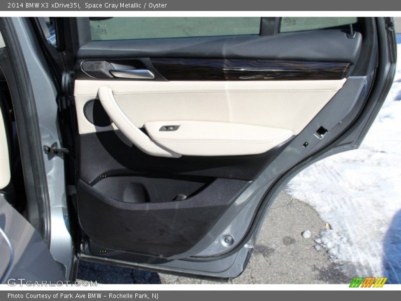 Space Gray Metallic / Oyster 2014 BMW X3 xDrive35i