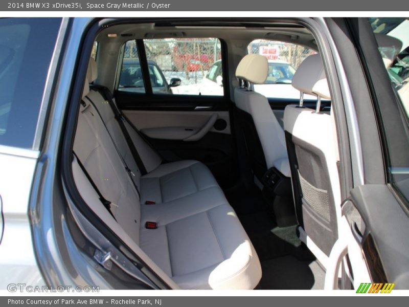 Space Gray Metallic / Oyster 2014 BMW X3 xDrive35i
