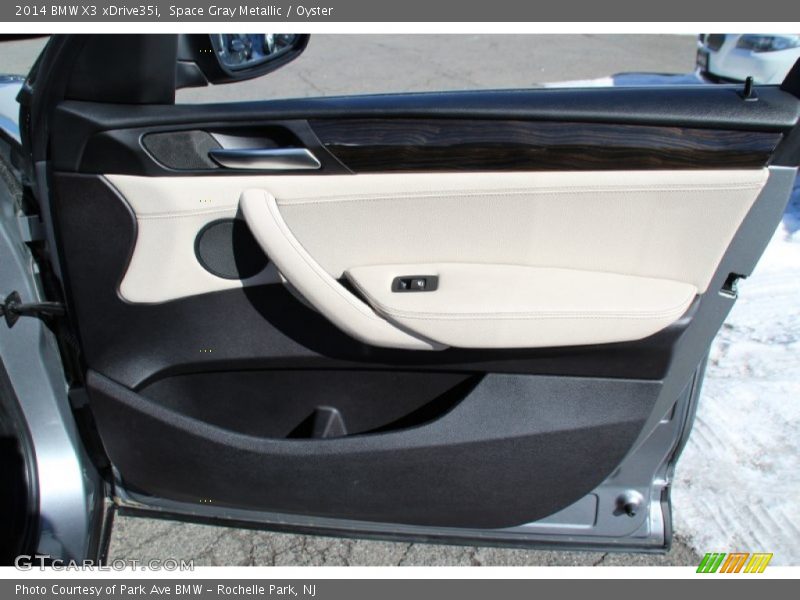 Space Gray Metallic / Oyster 2014 BMW X3 xDrive35i
