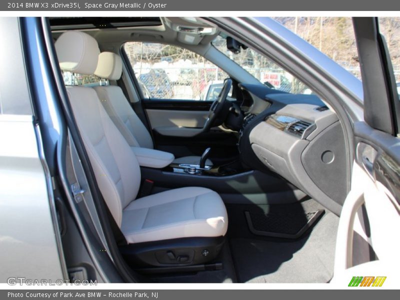 Space Gray Metallic / Oyster 2014 BMW X3 xDrive35i