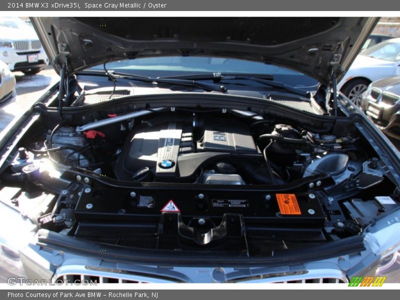 Space Gray Metallic / Oyster 2014 BMW X3 xDrive35i