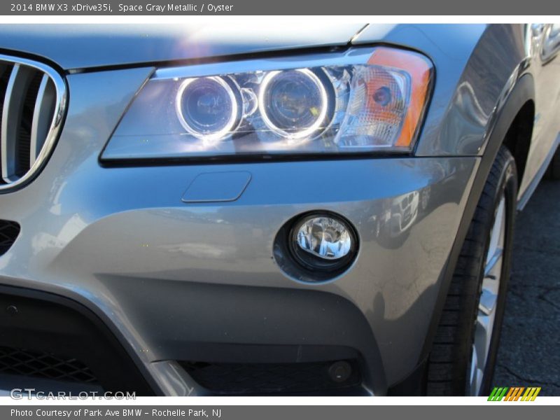 Space Gray Metallic / Oyster 2014 BMW X3 xDrive35i
