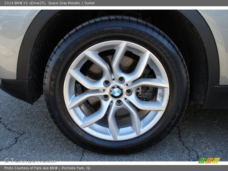 Space Gray Metallic / Oyster 2014 BMW X3 xDrive35i