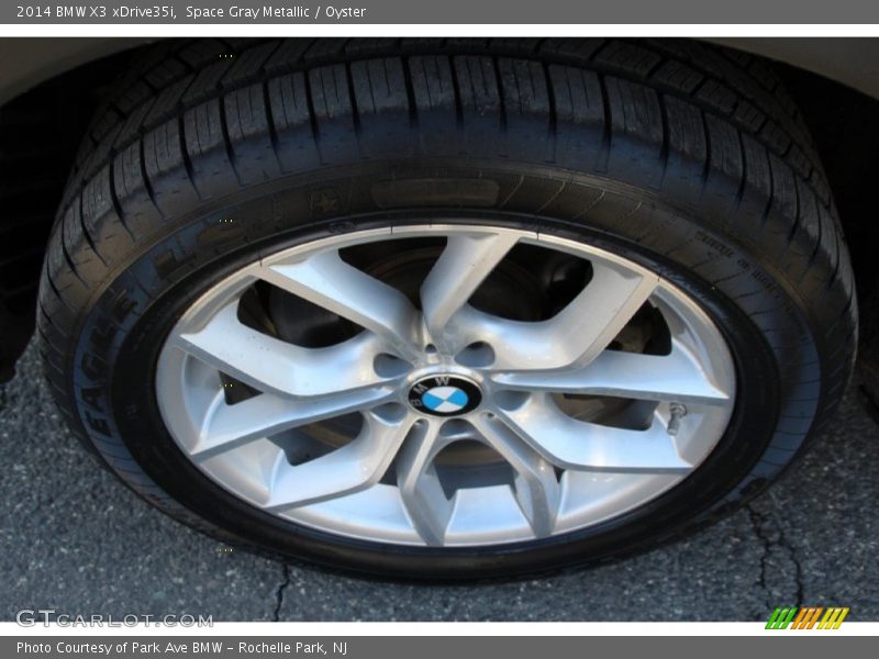 Space Gray Metallic / Oyster 2014 BMW X3 xDrive35i