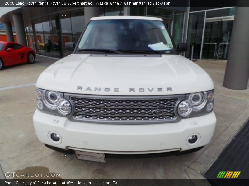 Alaska White / Westminster Jet Black/Tan 2008 Land Rover Range Rover V8 Supercharged