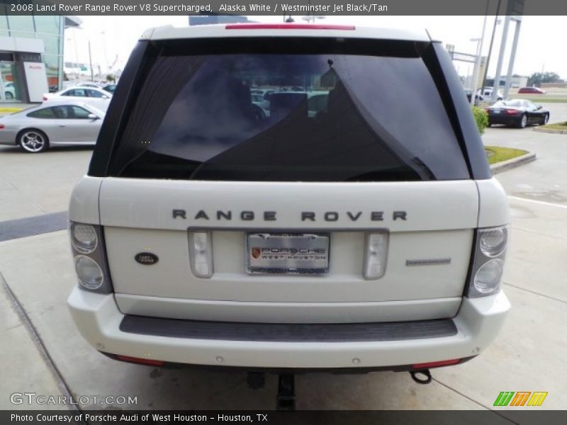 Alaska White / Westminster Jet Black/Tan 2008 Land Rover Range Rover V8 Supercharged