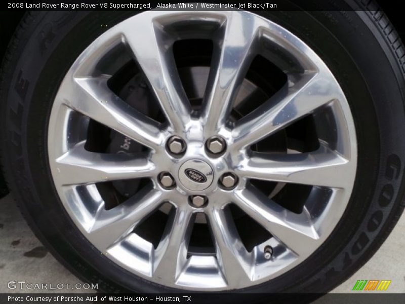 Alaska White / Westminster Jet Black/Tan 2008 Land Rover Range Rover V8 Supercharged