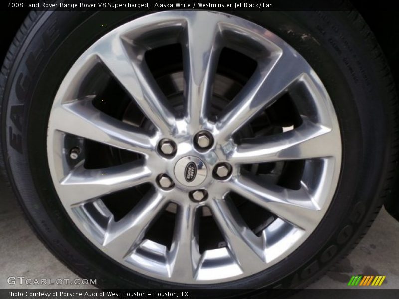 Alaska White / Westminster Jet Black/Tan 2008 Land Rover Range Rover V8 Supercharged