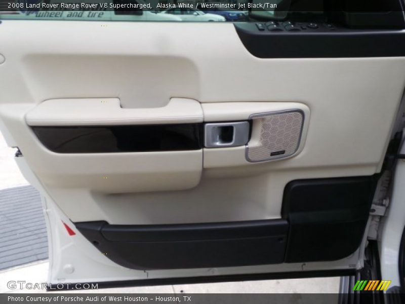 Alaska White / Westminster Jet Black/Tan 2008 Land Rover Range Rover V8 Supercharged