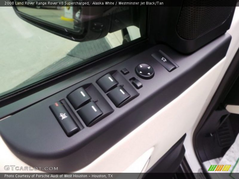 Alaska White / Westminster Jet Black/Tan 2008 Land Rover Range Rover V8 Supercharged