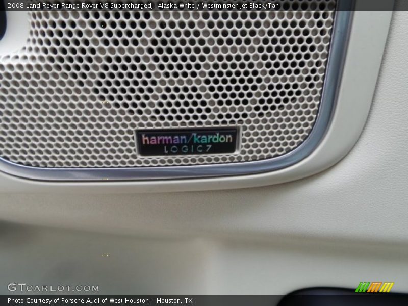 Alaska White / Westminster Jet Black/Tan 2008 Land Rover Range Rover V8 Supercharged