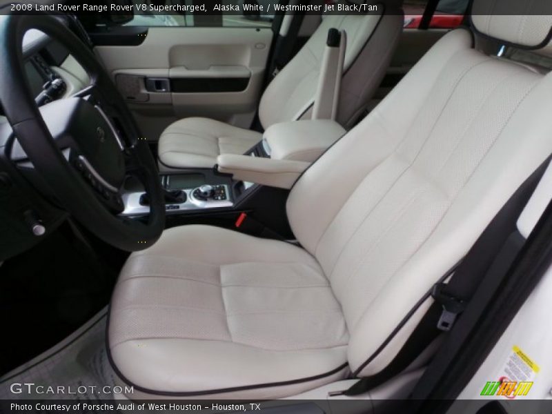 Alaska White / Westminster Jet Black/Tan 2008 Land Rover Range Rover V8 Supercharged