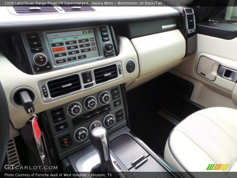 Alaska White / Westminster Jet Black/Tan 2008 Land Rover Range Rover V8 Supercharged