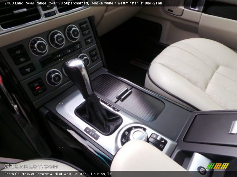 Alaska White / Westminster Jet Black/Tan 2008 Land Rover Range Rover V8 Supercharged